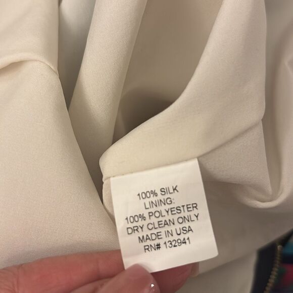 Amanda Uprichard Colorful zipper front  100% silk Sleeveless Dress, S - Picture 9 of 9